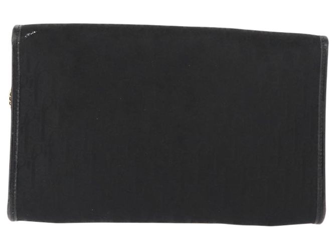 Borsa a spalla in tela Trotter Christian Dior nera e oro Auth gh1096 Nero D'oro - vista 2