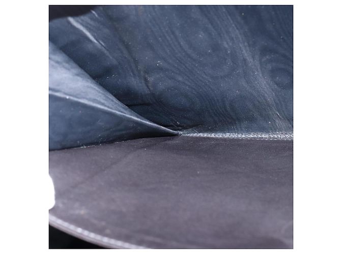 CHANEL Pasta de couro envernizado Preto Ouro CC Auth bs30475 Dourado - vista 18
