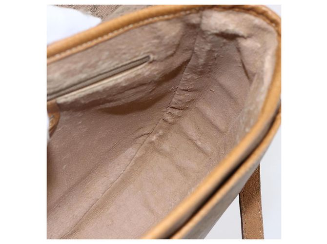 Gucci Borsa a Spalla Micro GG Supreme PVC Beige Oro Auth BA7246 D'oro - vista 21