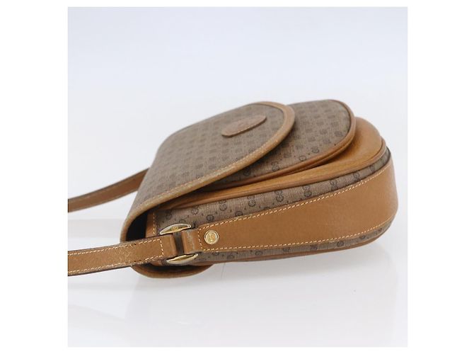 Gucci Borsa a Spalla Micro GG Supreme PVC Beige Oro Auth BA7246 D'oro - vista 3