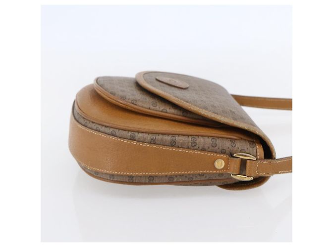 Gucci Borsa a Spalla Micro GG Supreme PVC Beige Oro Auth BA7246 D'oro - vista 4