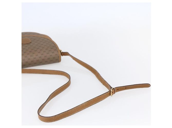 Gucci Borsa a Spalla Micro GG Supreme PVC Beige Oro Auth BA7246 D'oro - vista 7
