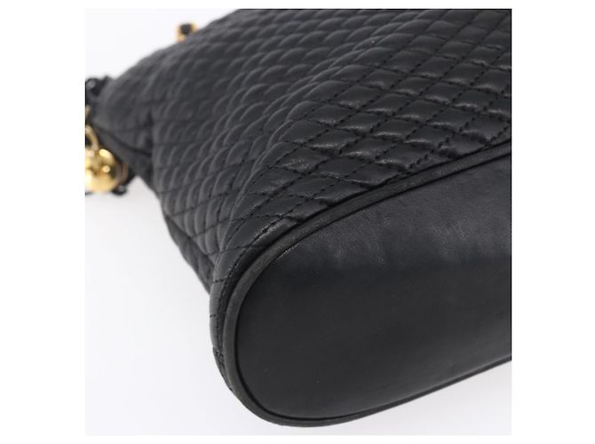 BALLY Borsa a Spalla a Catena in Pelle Nera Auth bs30460 Nero - vista 14