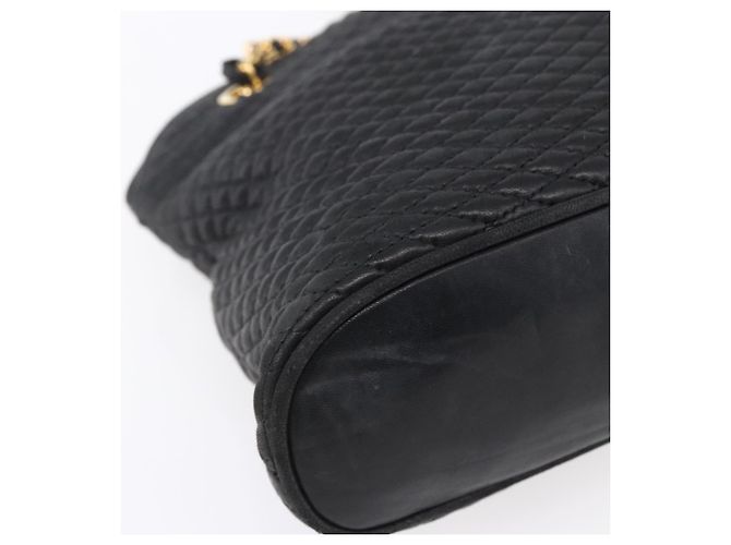 BALLY Borsa a Spalla a Catena in Pelle Nera Auth bs30460 Nero - vista 16