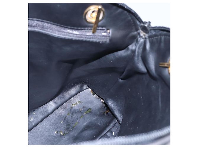 BALLY Borsa a Spalla a Catena in Pelle Nera Auth bs30460 Nero - vista 19