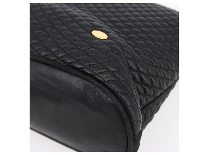 BALLY Borsa a Spalla a Catena in Pelle Nera Auth bs30460 Nero - vista 9