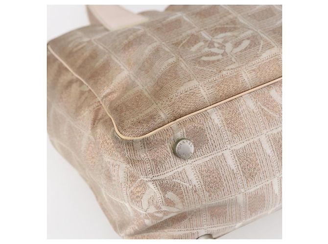 CHANEL Nuova Borsa Tote da Viaggio in Nylon Rosa CC Auth BA7298 - vista 14