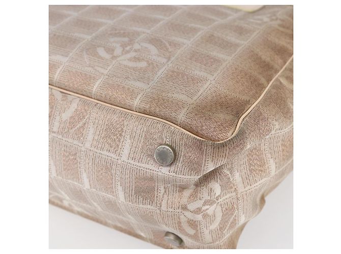 CHANEL Nuova Borsa Tote da Viaggio in Nylon Rosa CC Auth BA7298 - vista 15