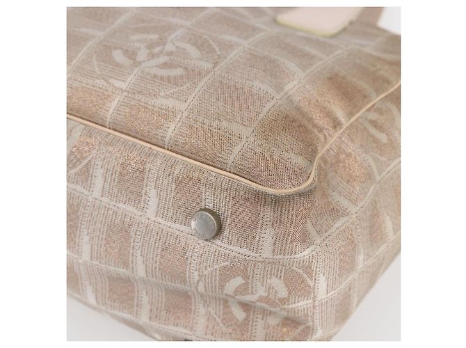 CHANEL Nuova Borsa Tote da Viaggio in Nylon Rosa CC Auth BA7298 - vista 9