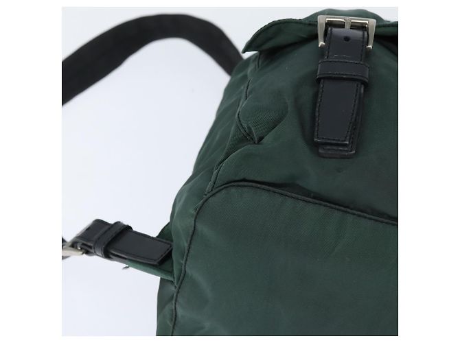 PRADA Rucksack aus Nylon Khaki Silber authentisch 121319 - Ansicht 14