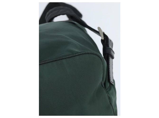 PRADA Rucksack aus Nylon Khaki Silber authentisch 121319 - Ansicht 17