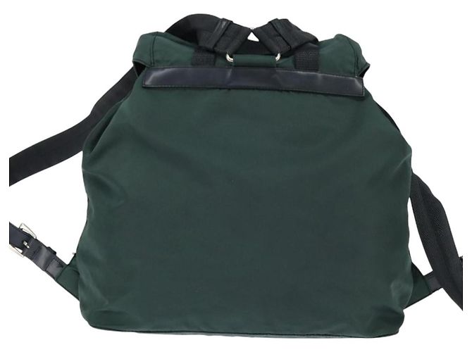 PRADA Rucksack aus Nylon Khaki Silber authentisch 121319 - Ansicht 2