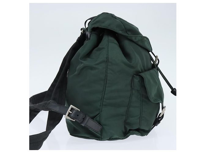 PRADA Rucksack aus Nylon Khaki Silber authentisch 121319 - Ansicht 4