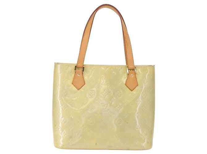 LOUIS VUITTON Borsa a Mano Monogram Vernis Houston Grigio M91053 LV Auth BA7434 - vista 2