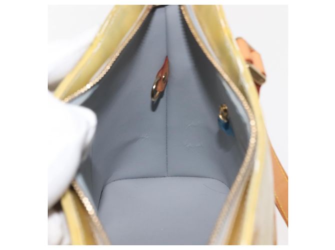 LOUIS VUITTON Borsa a Mano Monogram Vernis Houston Grigio M91053 LV Auth BA7434 - vista 21