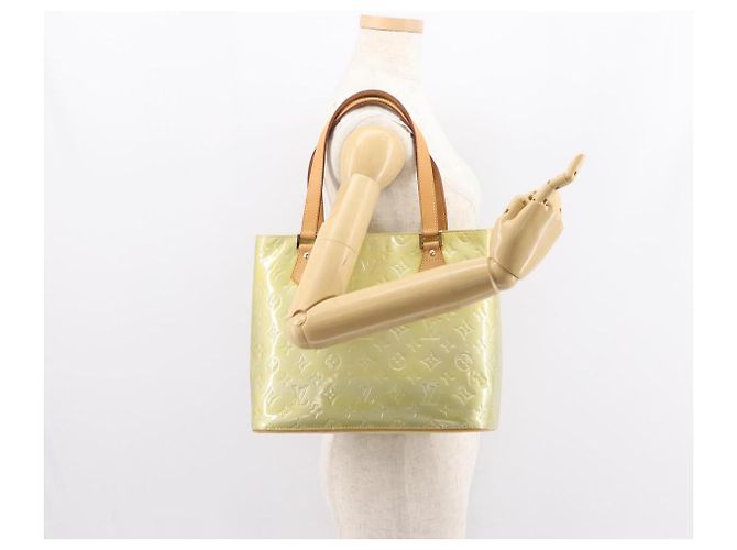 LOUIS VUITTON Borsa a Mano Monogram Vernis Houston Grigio M91053 LV Auth BA7434 - vista 24