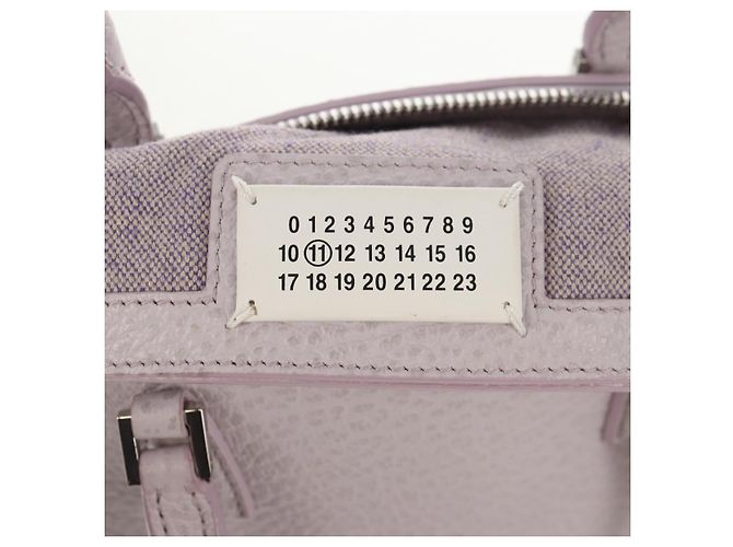 Autre Marque Borsa a spalla a catena Maison Margiela in pelle 2 in 1 viola pastello Auth 128503M - vista 11