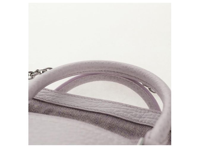 Autre Marque Borsa a spalla a catena Maison Margiela in pelle 2 in 1 viola pastello Auth 128503M - vista 14