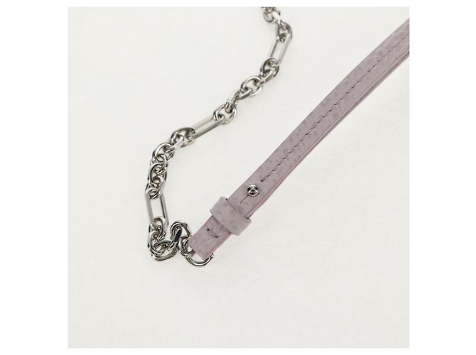 Autre Marque Borsa a spalla a catena Maison Margiela in pelle 2 in 1 viola pastello Auth 128503M - vista 15