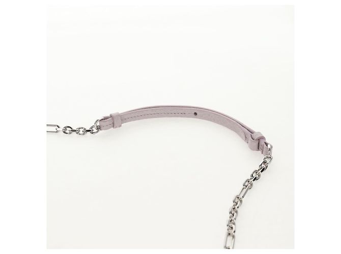 Autre Marque Borsa a spalla a catena Maison Margiela in pelle 2 in 1 viola pastello Auth 128503M - vista 16
