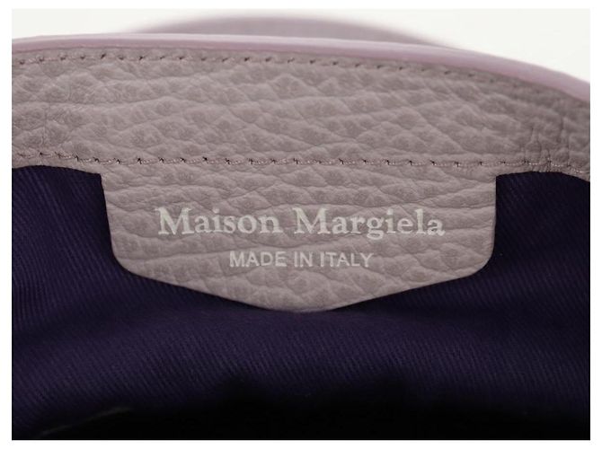 Autre Marque Borsa a spalla a catena Maison Margiela in pelle 2 in 1 viola pastello Auth 128503M - vista 21