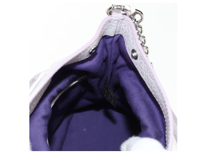 Autre Marque Borsa a spalla a catena Maison Margiela in pelle 2 in 1 viola pastello Auth 128503M - vista 22