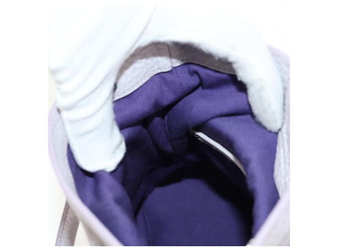 Autre Marque Borsa a spalla a catena Maison Margiela in pelle 2 in 1 viola pastello Auth 128503M - vista 23