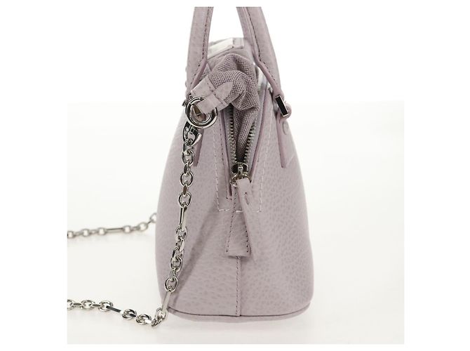 Autre Marque Borsa a spalla a catena Maison Margiela in pelle 2 in 1 viola pastello Auth 128503M - vista 3