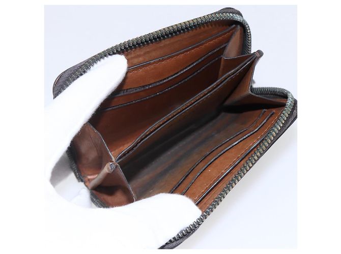 Portafoglio Berluti in pelle marrone Auth bs30656 - vista 10