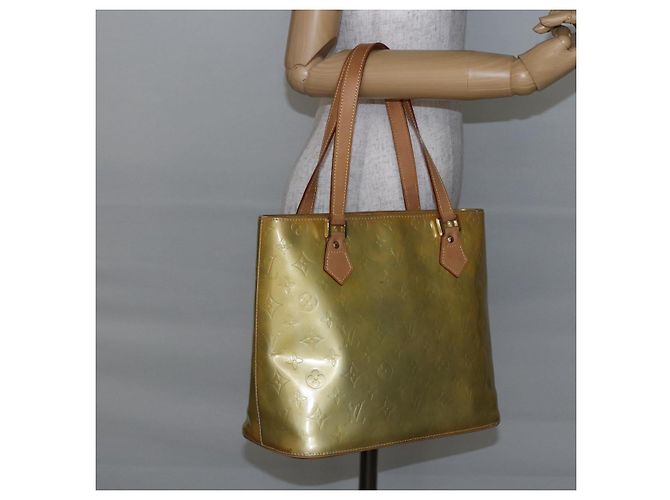 LOUIS VUITTON Borsa a Mano Monogram Vernis Houston Grigio M91053 LV Auth 146208 - vista 22