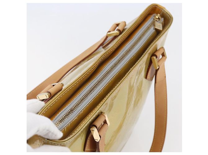 LOUIS VUITTON Borsa a Mano Monogram Vernis Houston Grigio M91053 LV Auth 146208 - vista 6