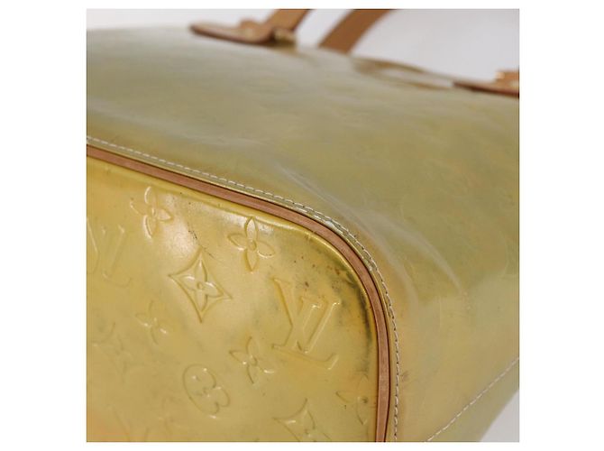 LOUIS VUITTON Borsa a Mano Monogram Vernis Houston Grigio M91053 LV Auth 146208 - vista 9