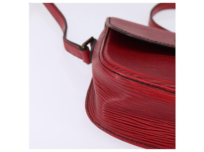 LOUIS VUITTON Borsa a Spalla Epi Saint Cloud PM Rossa M52217 LV Auth 145441 Rosso - vista 14