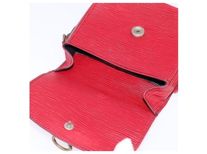 LOUIS VUITTON Borsa a Spalla Epi Saint Cloud PM Rossa M52217 LV Auth 145441 Rosso - vista 18