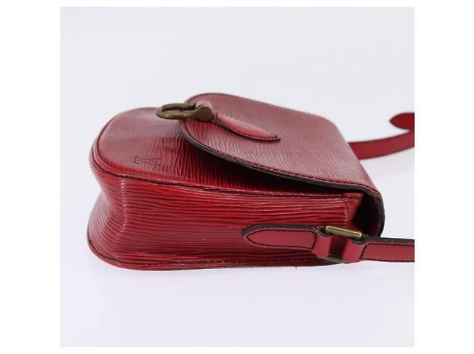 LOUIS VUITTON Borsa a Spalla Epi Saint Cloud PM Rossa M52217 LV Auth 145441 Rosso - vista 4