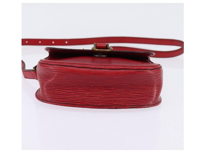 LOUIS VUITTON Borsa a Spalla Epi Saint Cloud PM Rossa M52217 LV Auth 145441 Rosso - vista 5