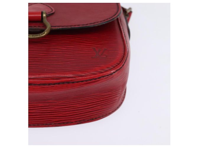 LOUIS VUITTON Borsa a Spalla Epi Saint Cloud PM Rossa M52217 LV Auth 145441 Rosso - vista 9