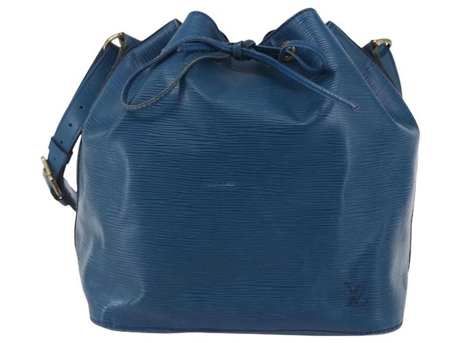 Noe LOUIS VUITTON Borsa a Spalla Petit Noé Epi Blu M44105 LV Auth 146215 - vista 13