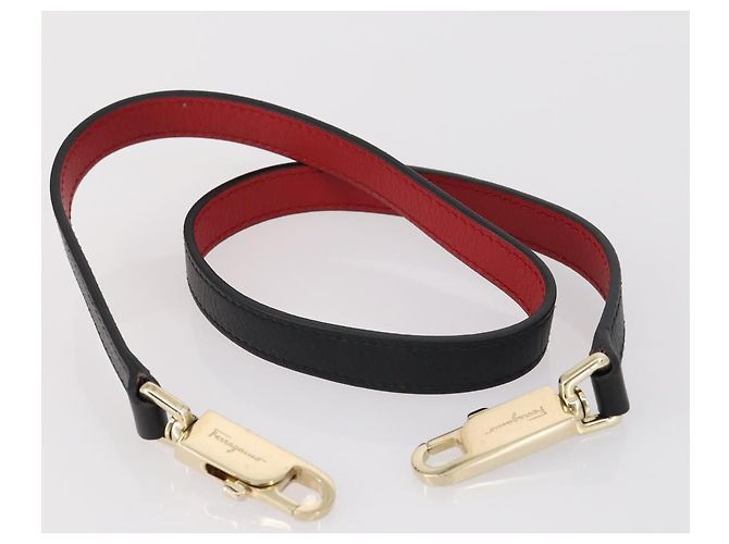 Borsa Salvatore Ferragamo in pelle tela scamosciata 3 pezzi viola nera Auth am9578 Nero Porpora - vista 18