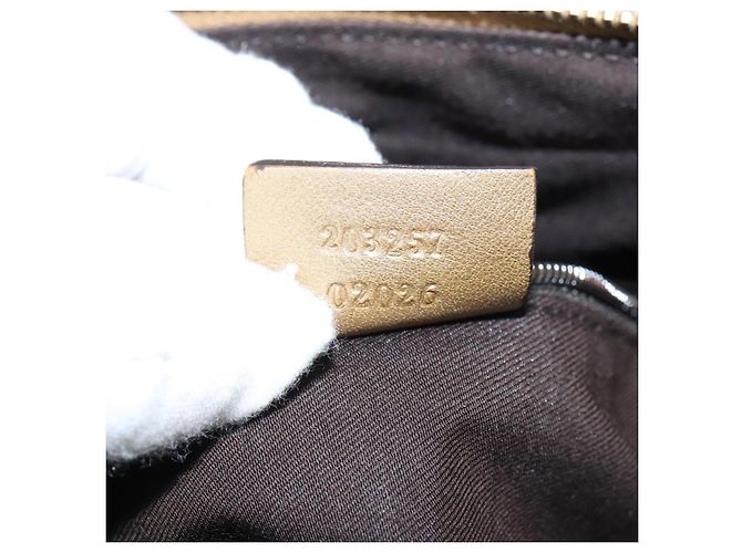 Borsa a Spalla GG Crystal Gucci Oro 203257 Auth 150404 D'oro - vista 12