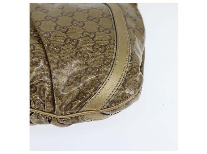 Borsa a Spalla GG Crystal Gucci Oro 203257 Auth 150404 D'oro - vista 14