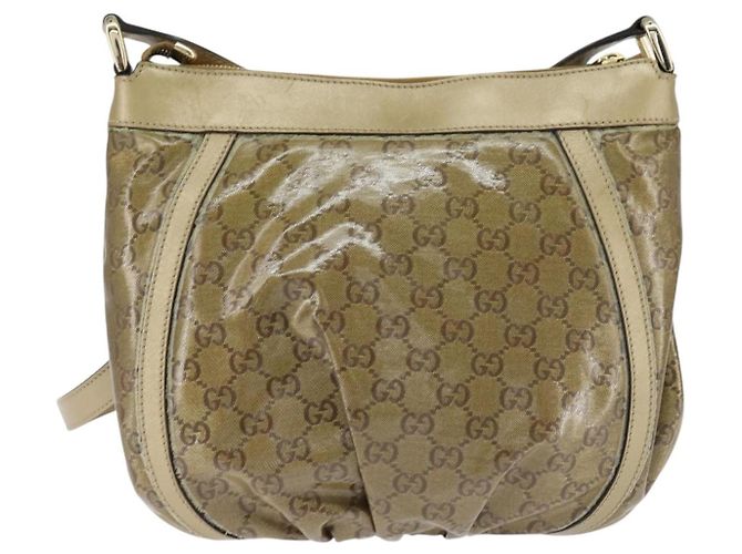 Borsa a Spalla GG Crystal Gucci Oro 203257 Auth 150404 D'oro - vista 2