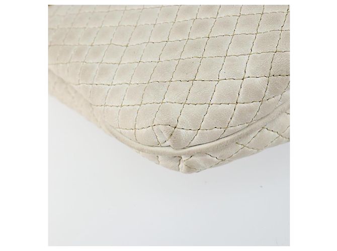 BALLY Borsa a Spalla a Catena Pelle Bianca Oro Auth bs30645 Bianco D'oro - vista 14