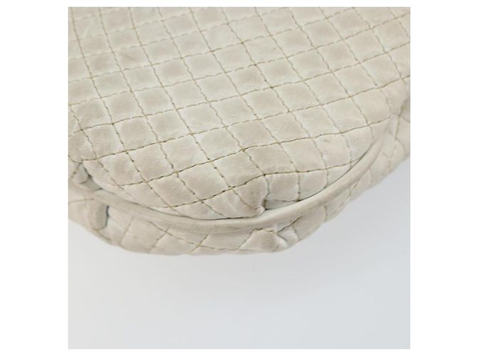 BALLY Borsa a Spalla a Catena Pelle Bianca Oro Auth bs30645 Bianco D'oro - vista 15