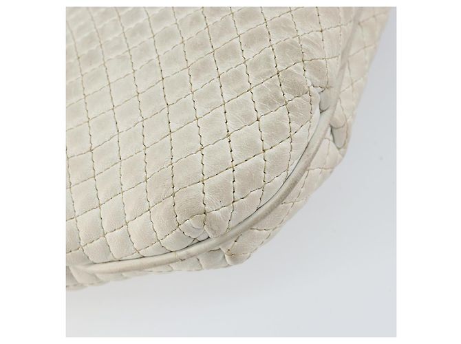BALLY Borsa a Spalla a Catena Pelle Bianca Oro Auth bs30645 Bianco D'oro - vista 16
