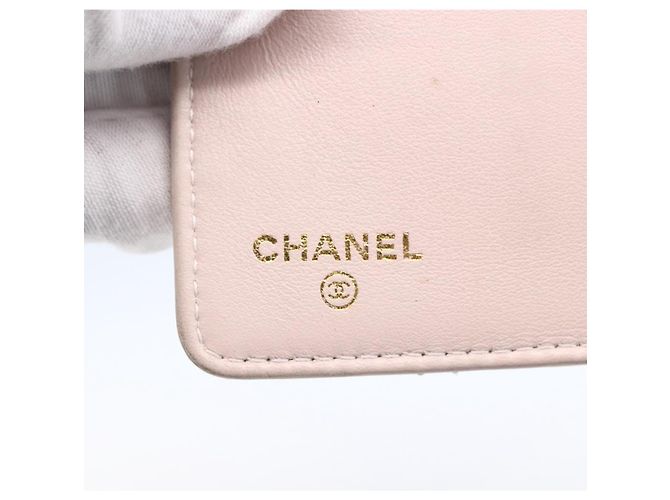 CHANEL Portafoglio Compatto Matelassé Pelle Oro CC Auth 150602 D'oro - vista 18