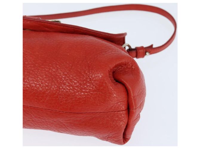 Chloé Borsa a Spalla Chloe Lily in Pelle 2way Rossa Oro Auth bs30584 Rosso D'oro - vista 14
