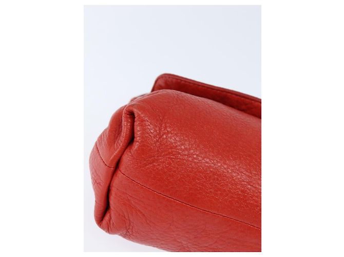 Chloé Borsa a Spalla Chloe Lily in Pelle 2way Rossa Oro Auth bs30584 Rosso D'oro - vista 9