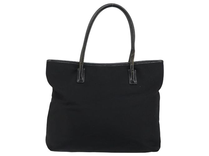 Borsa a mano GUCCI in nylon nero argento 002 2123 0457 Auth 148385 - vista 2
