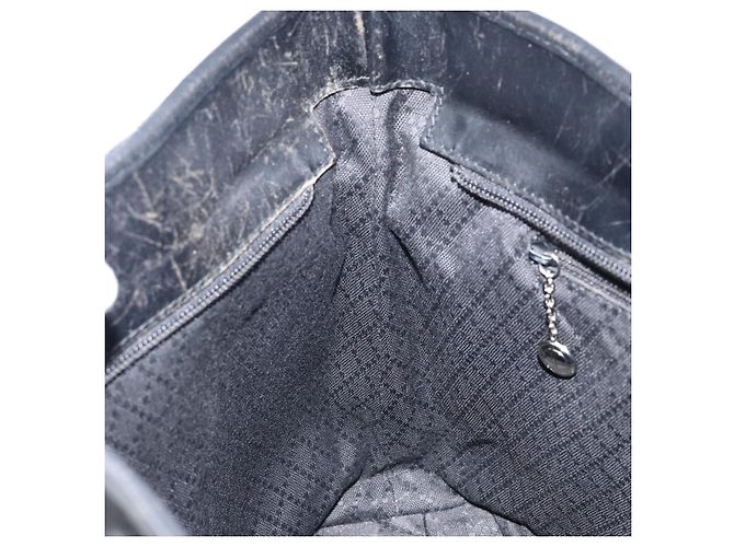 Borsa a mano GUCCI in nylon nero argento 002 2123 0457 Auth 148385 - vista 20
